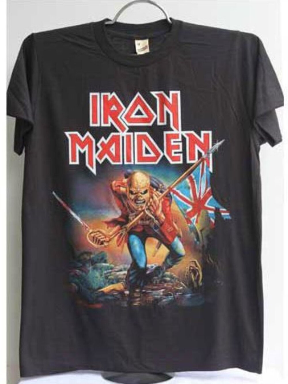 Iron Maiden The Trooper Shirt, Vintage Heavy Metal Band Tee, Retro British Rock